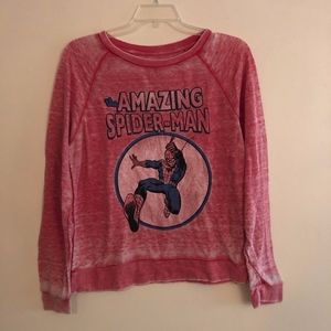 Marvel Spiderman Distressed Sweater Size XL